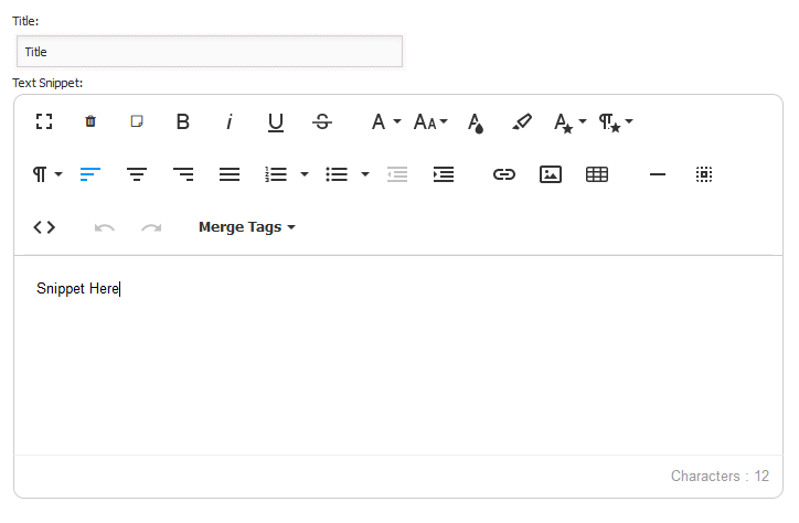 Resolve - Text Snippets
